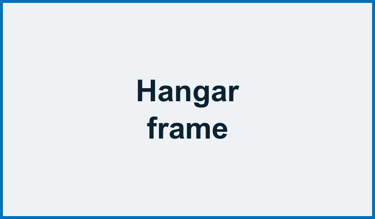 Hangar metal structure